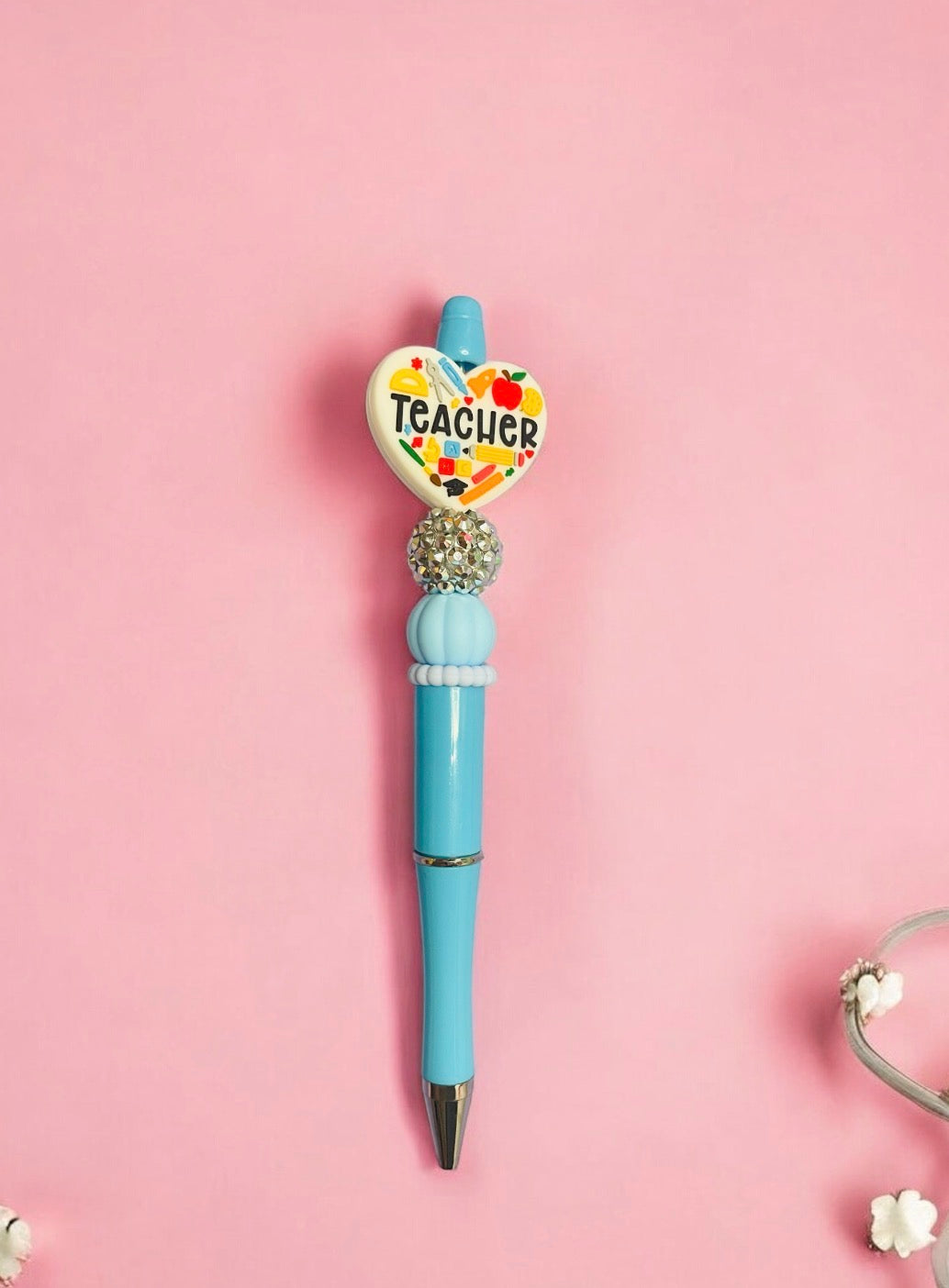teacher heart pen