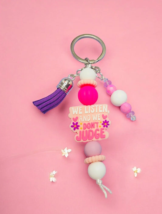 We Listen Keychain