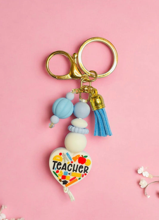 Blue Teacher Keychain