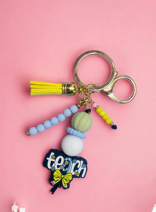 pencil teacher keychain