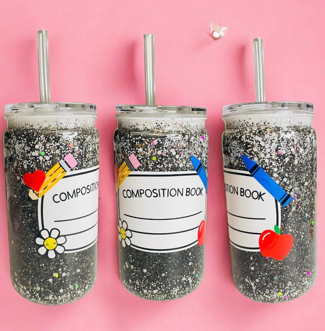 Composition Cup and Keychain Set