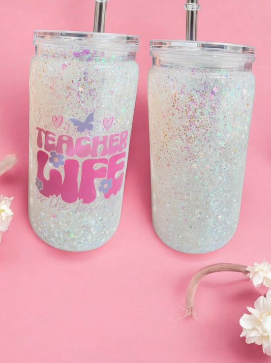 teacher life confetti cup
