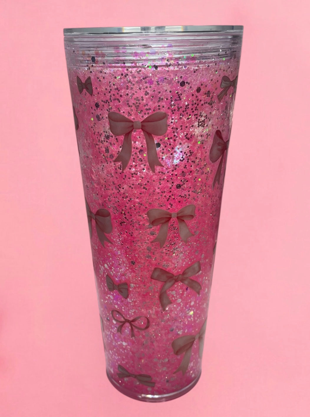 Hot Pink Bow Cup