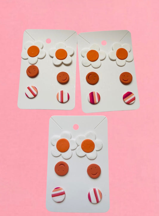 Sunshine - Stripe Studs